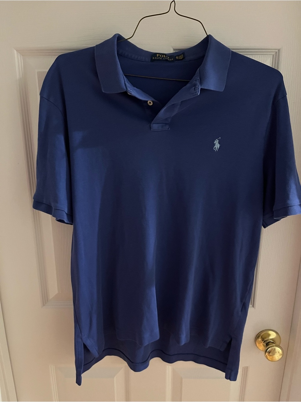 Ralph Lauren Men’s Polo Shirt in Deep Blue with Embroidered Pony